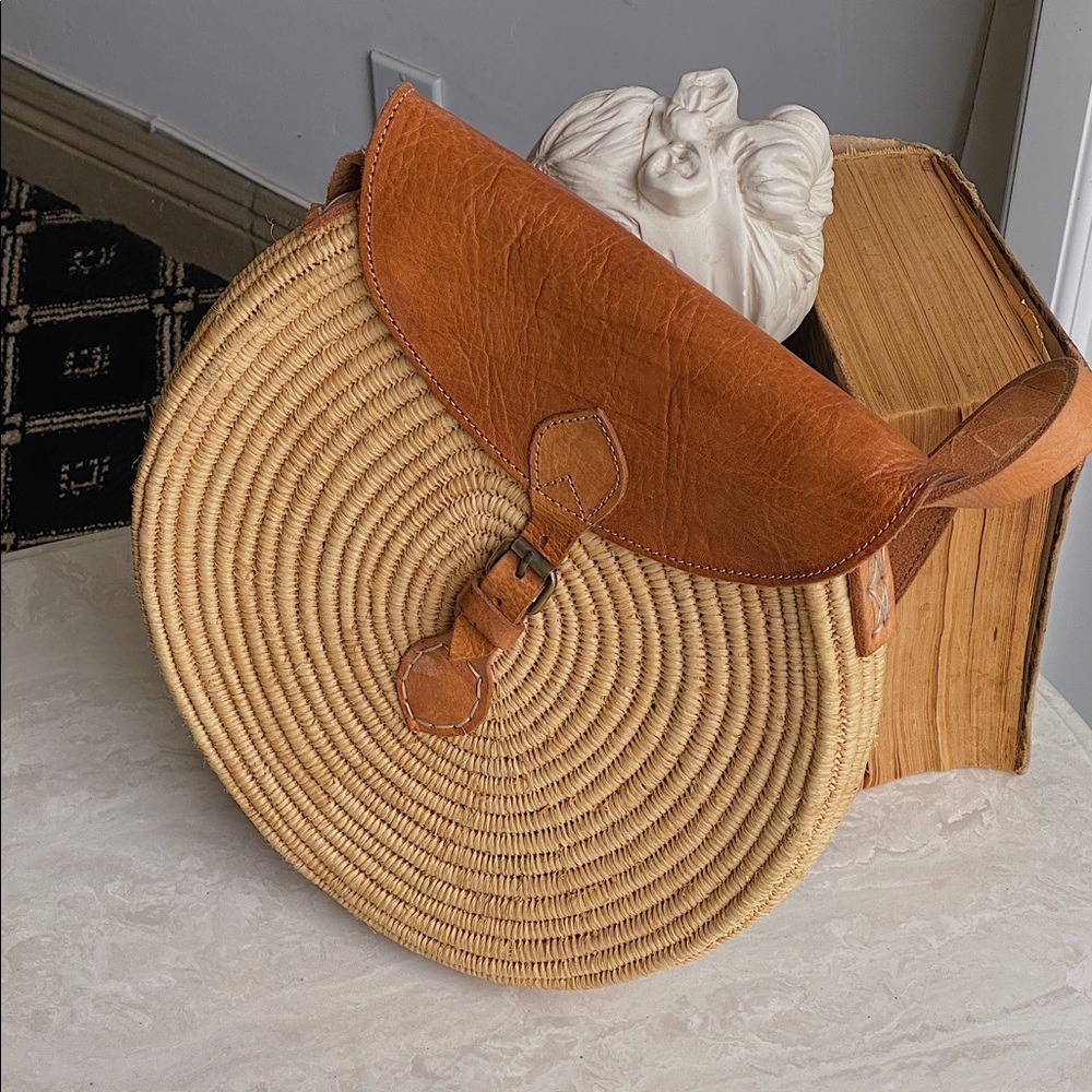 Moroccan wicker purse